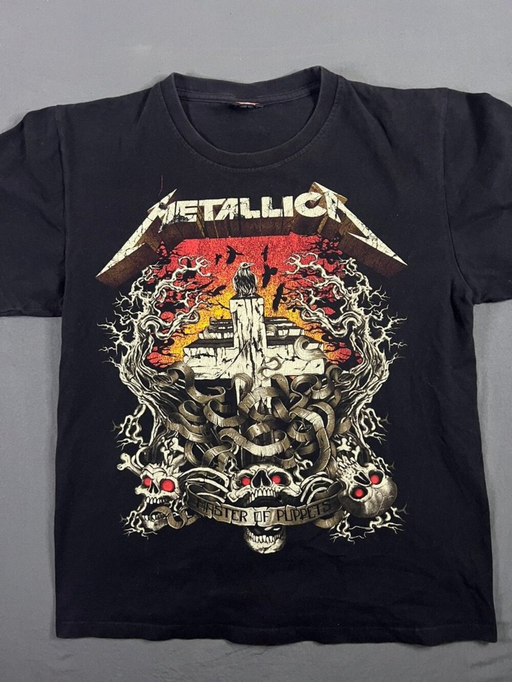 Metallica Rock Yeah Master Of Puppets Band Tshirt Men’s Medium Heavy Metal Music